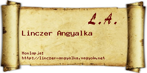 Linczer Angyalka névjegykártya